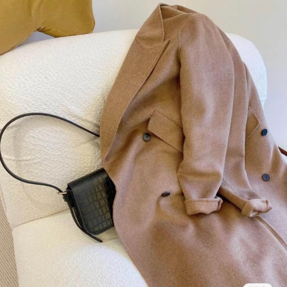 Sandro Dalma Double Faced Wool Blend coat
